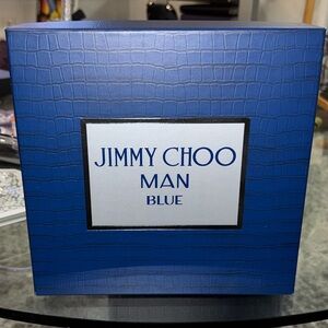 Jimmy Choo Man Blue Textured Storage Box
